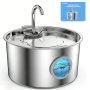 3.2L Stainless Steel Cat Water Fountain With Quiet Pump