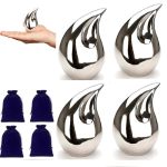 Teardrop Small Keepsake Cremation Urns For Human Ashes Adult Male And Female MINI Urns Funeral Small Earns For Ashes With Velvet