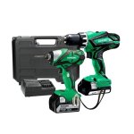 Hikoki Cordless Drill & Driver Kit 18V Set KC18HCL