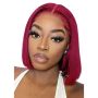Brazilian HAIR-12INCH 13X4 Straight Glueless Full Frontal Lace Wig-