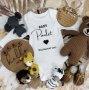 Baby Grow Pregnancy Announcement White With Black Writing