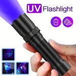 1PC MINI Uv Handheld Flashlight Ultraviolet 395NM Torch Flashlights Detector For Urine Stains Bed Bugs And Lnvisible Marker Port