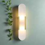 Cleo Wall Light Gold And Alabaster