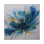 Oil Painting Flower Blue