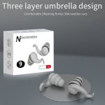 Reusable Silicone Ear Plugs For Sleeping - Noise Cancelling Earplugs With 40DB Reduction For Snoring Studying Concerts Hearing P