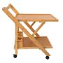 Bamboo Wine And Snack Trolley Bar