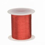Magnet Wire Enameled Copper Wire 43 Awg 2 Oz 8262' Length 0.0024" Diameter Red