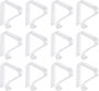12 Pcs Table Cloth Clips For Outside Tables Plastic Clip Removable Clear