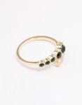 Goldair Gold Overlapping Cubic Zirconia Ring - M l
