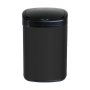 Black Round 50L Dustbin Touchless Trash Can