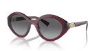 Vogue Round Frame Sunglasses In Transparent Cherry - Transparent Cherry