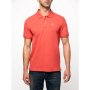 Polo Mens Essential Pique Short Sleeves Golfer In Dark Pink - Dark Pink / XS