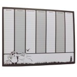 - Weekly Planner With Magnetic Strips - Hippo Panda And Tiger