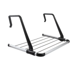 Ashcomonline Stainless Steel Hook Drying Rack 5 Lines Aluminium Cutlery Drainer Kitchen Rack