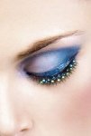 Black Blue Green Rhinestone Eyelashes