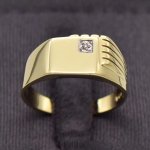 9CT Yellow Gold Mens Ring