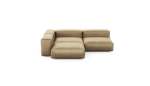 Three Module Corner Sofa - Velvet - Caramel - 220CM X 220CM