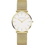 Light Luxury Simple Women's Watch Stainless Steel Quartz - Gold