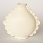 Ceramic Vase With Frill Edge 26X27X14CM