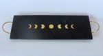 Black Slate With Brass Inlay Tray 46X15CM