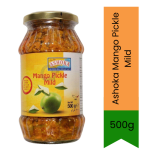 Mango Pickle Mild Aam Ka Achar 500G - Traditional Indian Pickle For Rice Roti & Meals Mild Spice & Authentic Taste |
