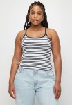 Cotton On Plus Byron Scoop Cami - Sim Stripe White & Black
