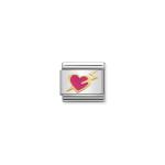 Composable Classic Link Fuchsia Heart With Bolt