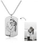 CNE104032 - Personalized Photo Necklace Stainless Steel
