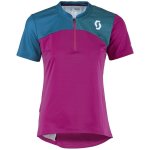 T-flow Q-zip S sl Women's Shirt - Orange pink L