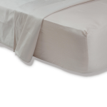 Sand 400 Thread Count Satin Flat Sheet - King