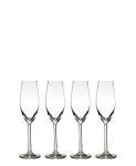 Maxwell & Williams Casa Domani Chiara 4 Piece Flute Glass - Clear