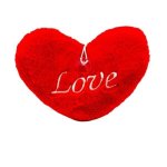 Plush Curly Love Heart Cushion