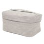Gray Pu Leather Cosmetic Case