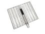 Lifespace Quality Large Braai Grid Basket With Folding Handle - Chrome