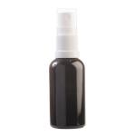 30ML Black Glass Aromatherapy Bottle With Spritzer - White 18 410