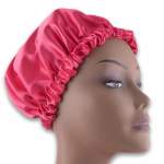 Kids Luxurious Reversible Satin Bonnet - Bright Pink
