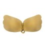 Strapless Backless Adhesive Invisible Push-up Reusable Butterfly Bra-beige - D