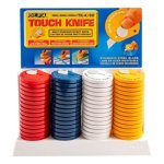60PC Box Touch Knives 4 Colours - Red blue white yellow Ctr TK4-60
