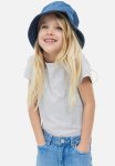 3 Pack Puff-sleeved Tops - Light Grey Marl & Light Pink