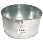 Galvanized Baking Pan 7 Round 10CM Height