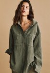 Cotton Shirt - Khaki Green