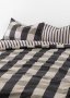 Modern Check Brushed Microfibre Duvet Cover Set