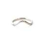 Gentle Three Diamond Arch Band In White Gold - Lab Grown / S1/2