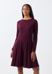 Textured Pleated Cut & Sew Dress