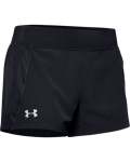 Women's Ua Qualifier Speedpocket Shorts - Black Jet Gray Reflective XL