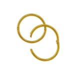 Smooth Hinged Hoop Assorted - Gold Plated