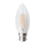 LED Filament Candle Bulb - B22 4.5W - Warm White