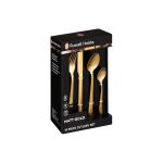 Russell Hobbs 16 Piece Stainless Steel Cutlery Set Gold