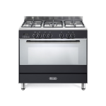 DeLonghi Black Classic 90CM Electric Oven With 5 Gas Burners