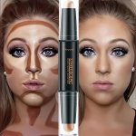 Double-headed Dual-purpose Contouring Stick Concealer High-gloss Three-dimensional Nose Shadow V Face Contour Long Lasting Water